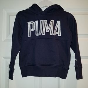 PUMA navy hooded sweatshirt size 4